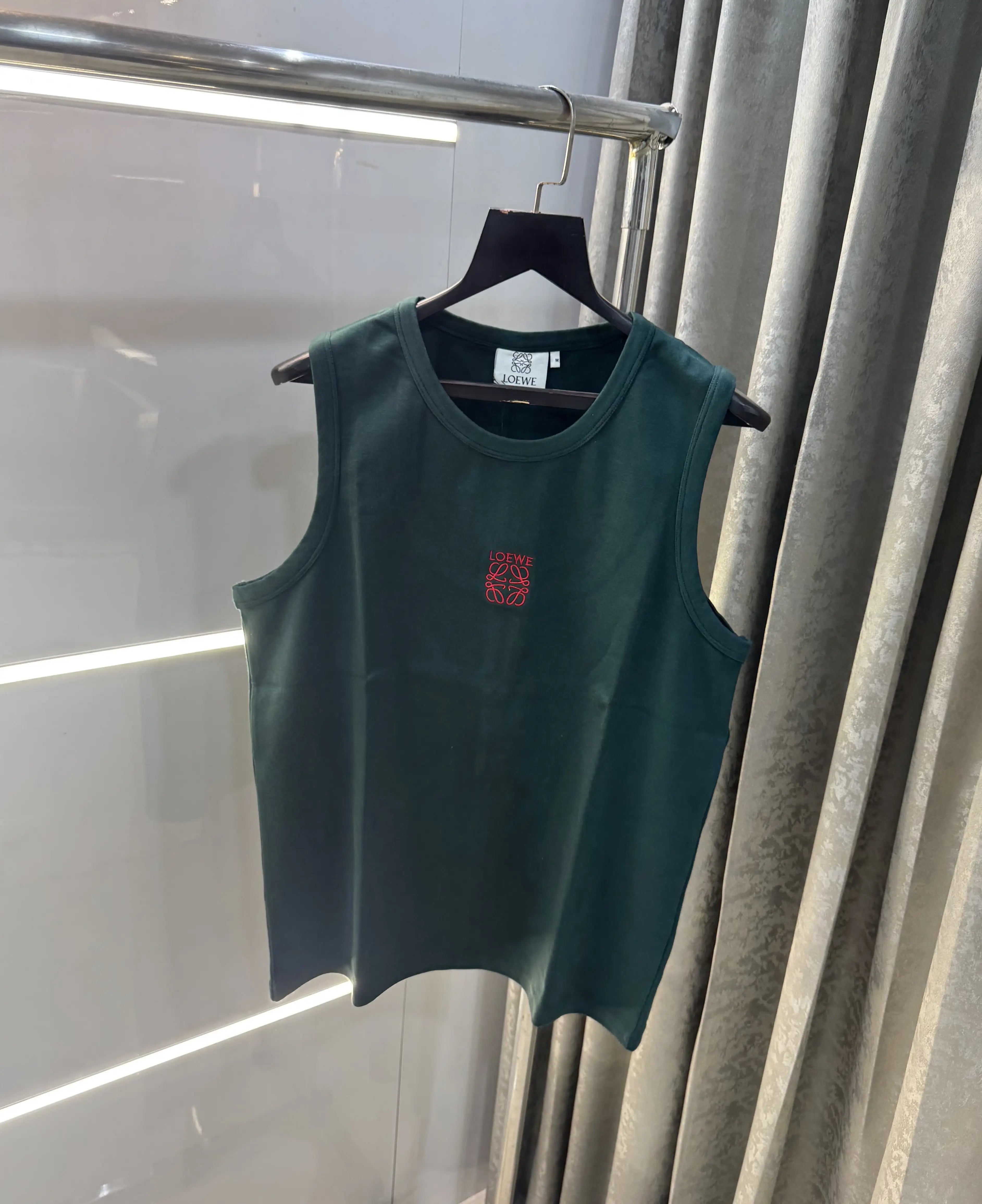 Loewe Green Embroidery Logo Premium Sando Secondary image