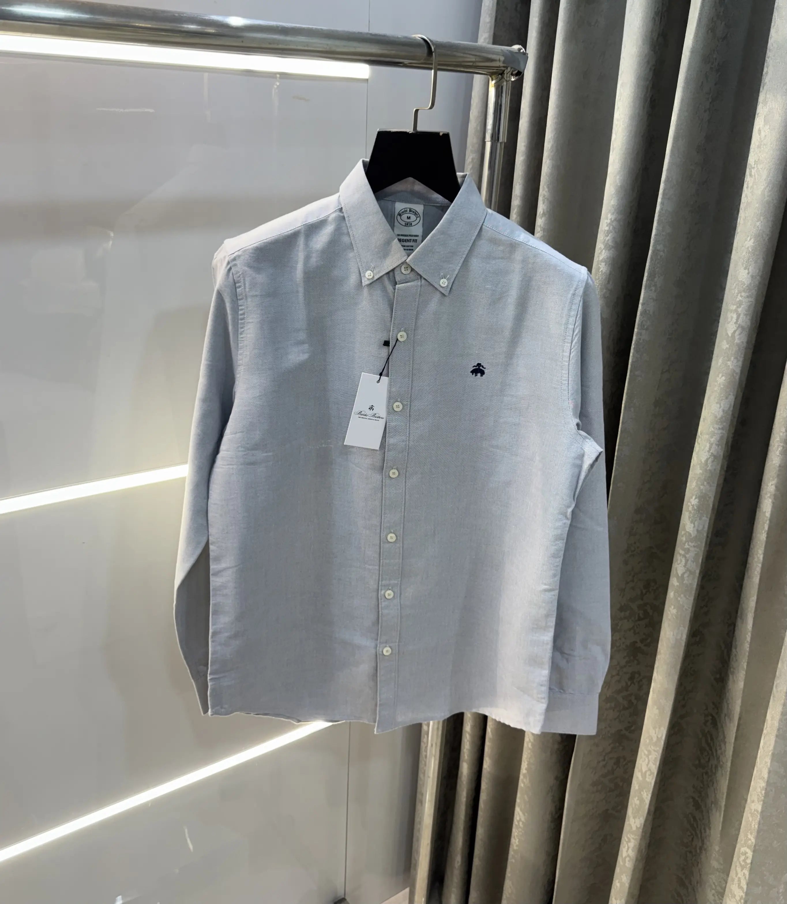 Brooks Brother Grey Oxford Premium Shirt Secondary image