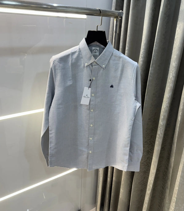 Brooks Brother Grey Oxford Premium Shirt