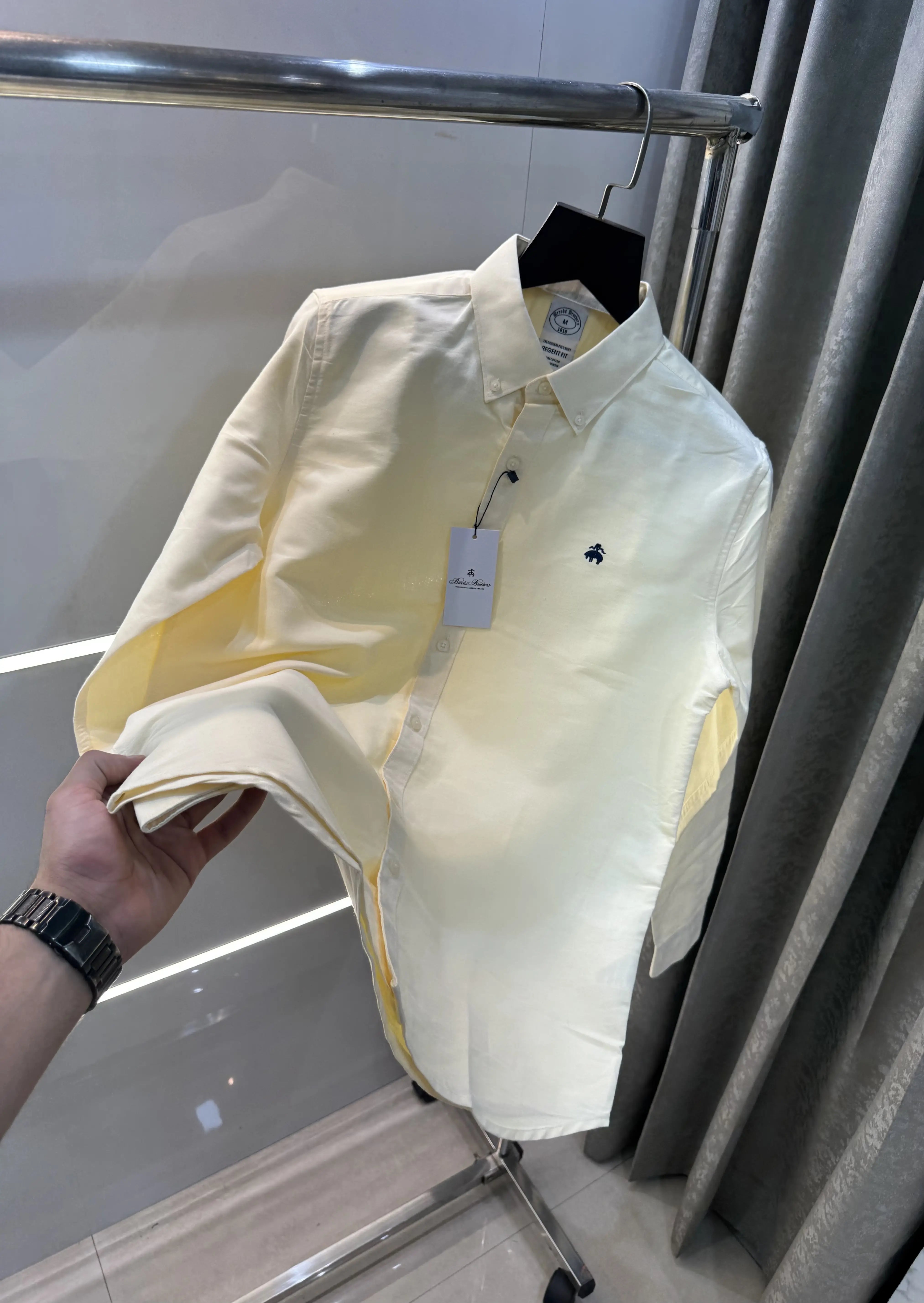Brooks Brother Yellow Oxford Premium Shirt Secondary image