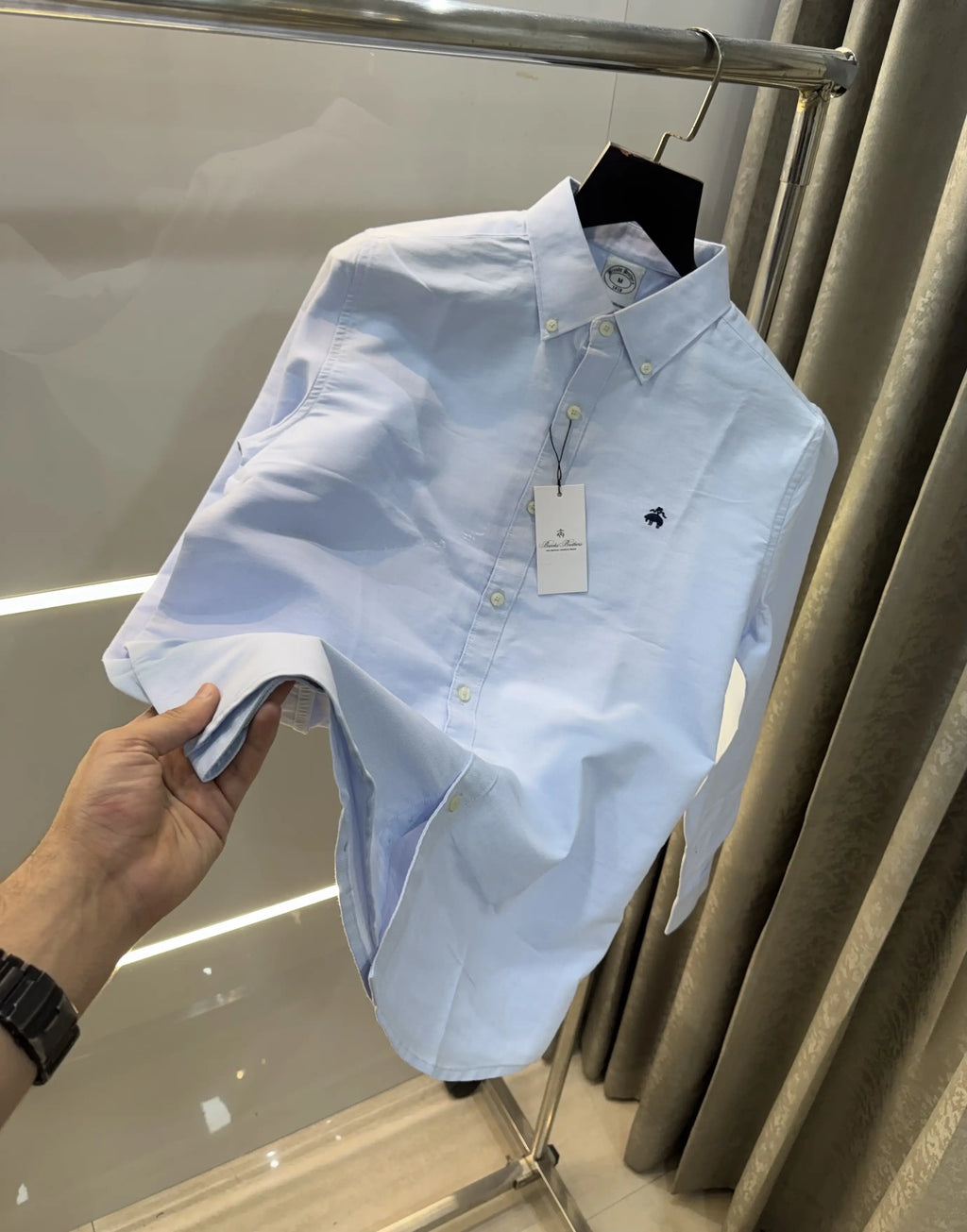 Brooks Brother Sky Blue Oxford Premium Shirt