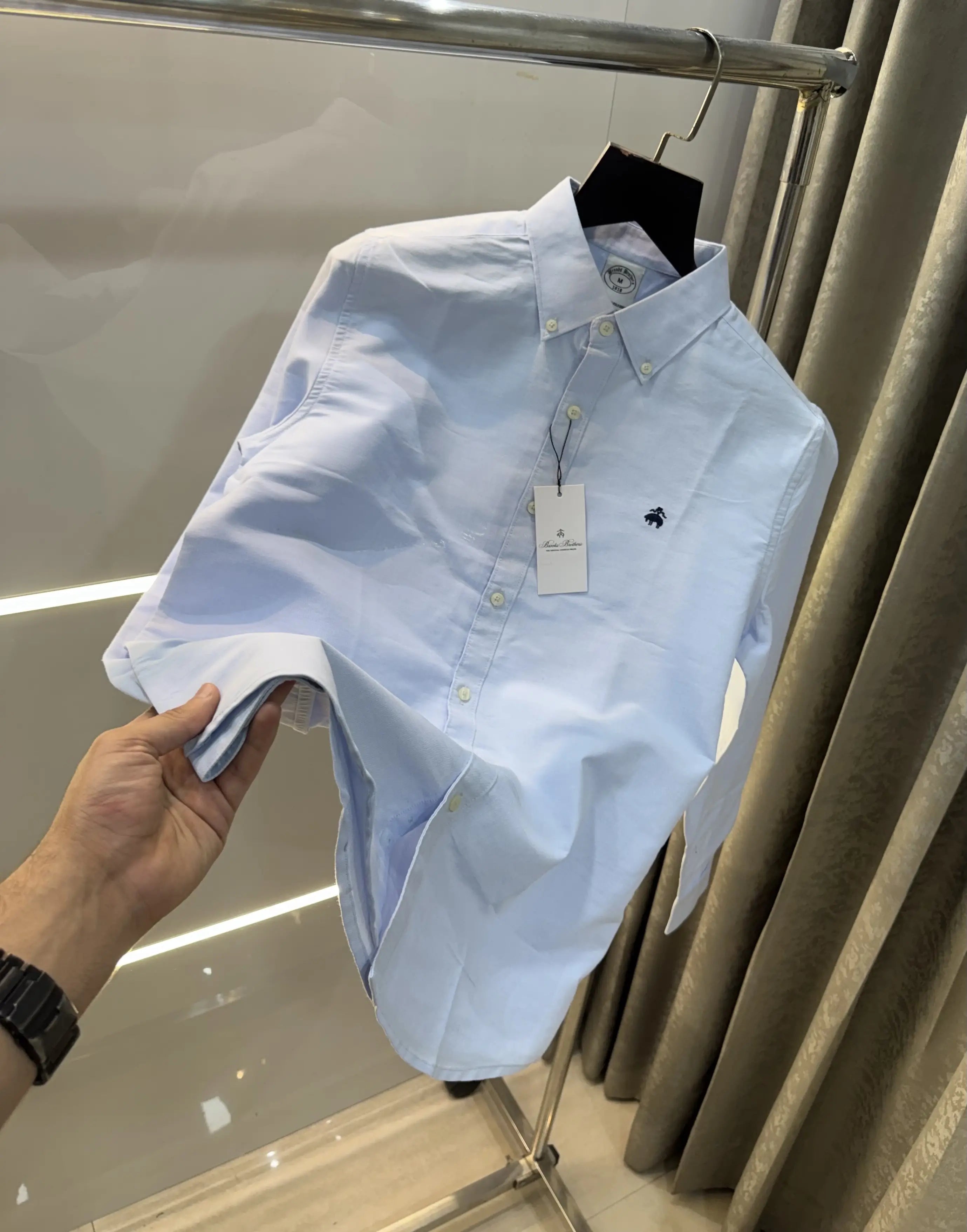 Brooks Brother Sky Blue Oxford Premium Shirt