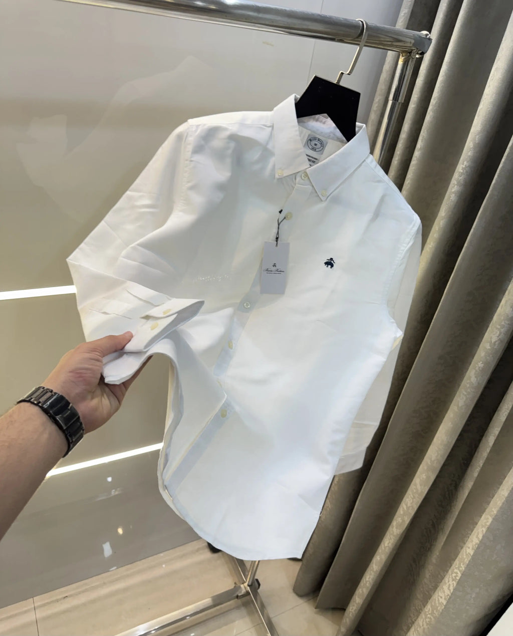 Brooks Brother White Oxford Premium Shirt