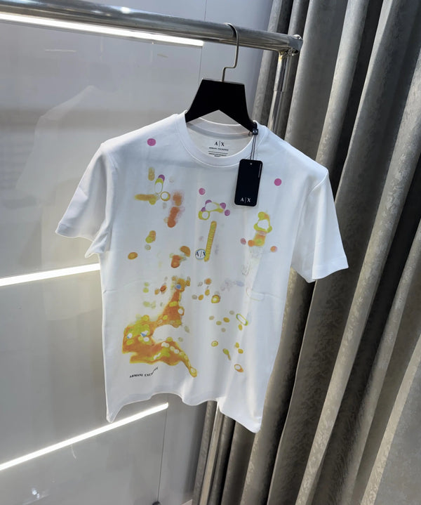 Arman i Exchange White Logo Print Imported T-Shirt