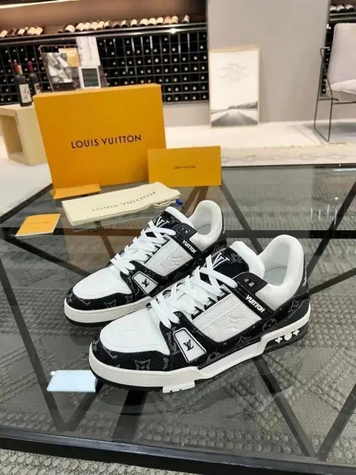 Louis Vuitton LV Trainer BLACK DENIM Women s