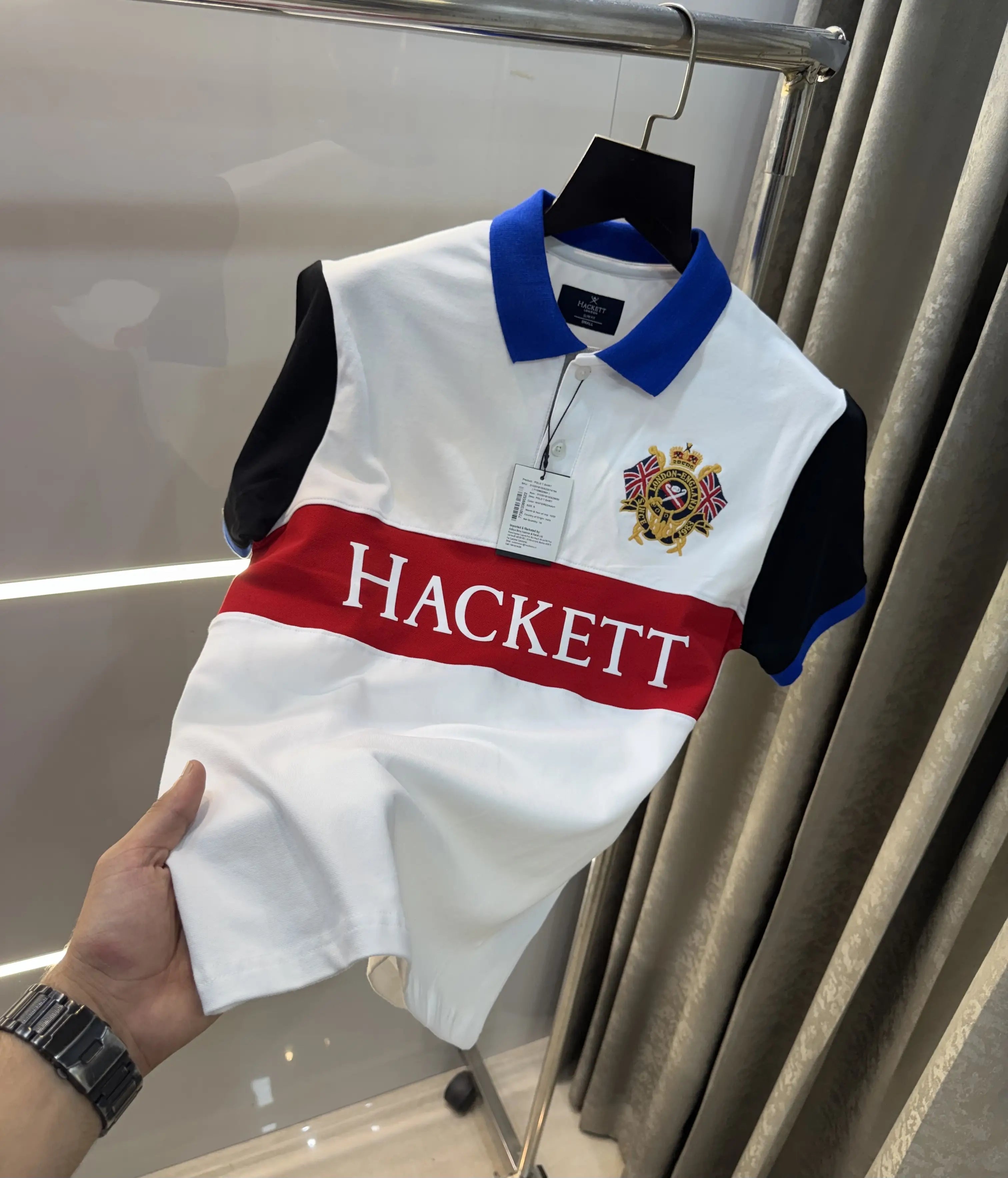 Hacket White Logo Work Premium Polo T-Shirt Secondary image