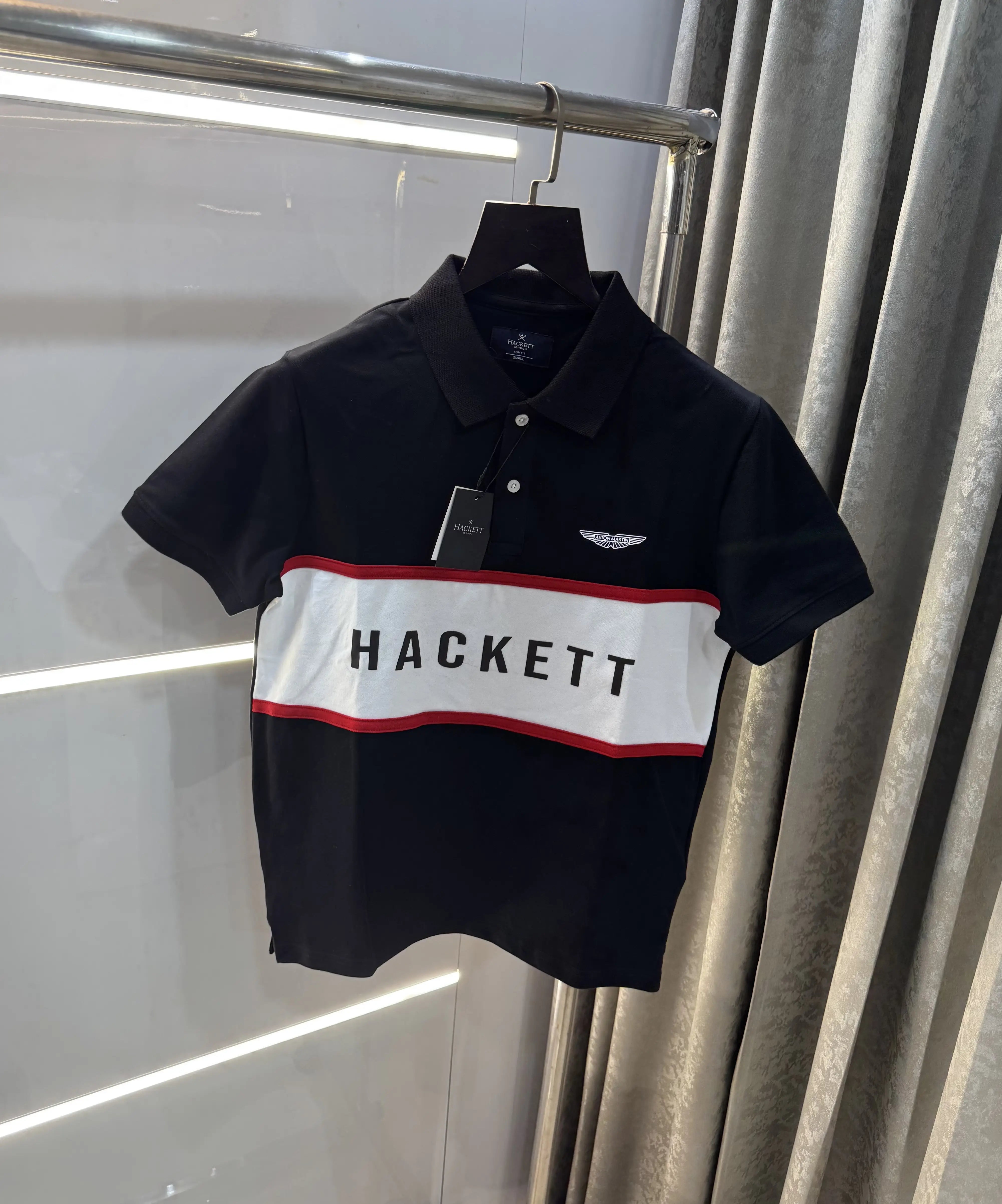 Hacket Black Logo Work Premium Polo T-Shirt Secondary image