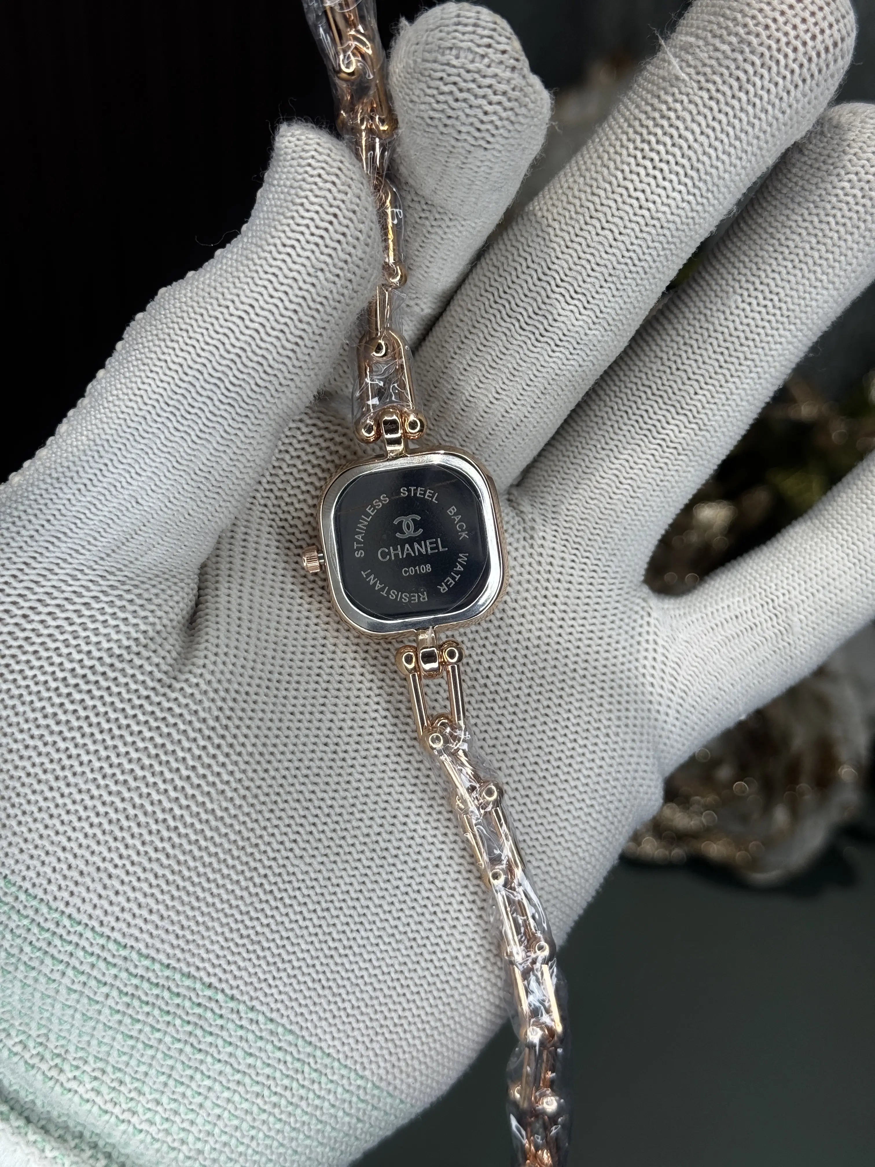 Chane l Diamond Cut Rose Gold Tiffany Blue Premium Ladies Watch