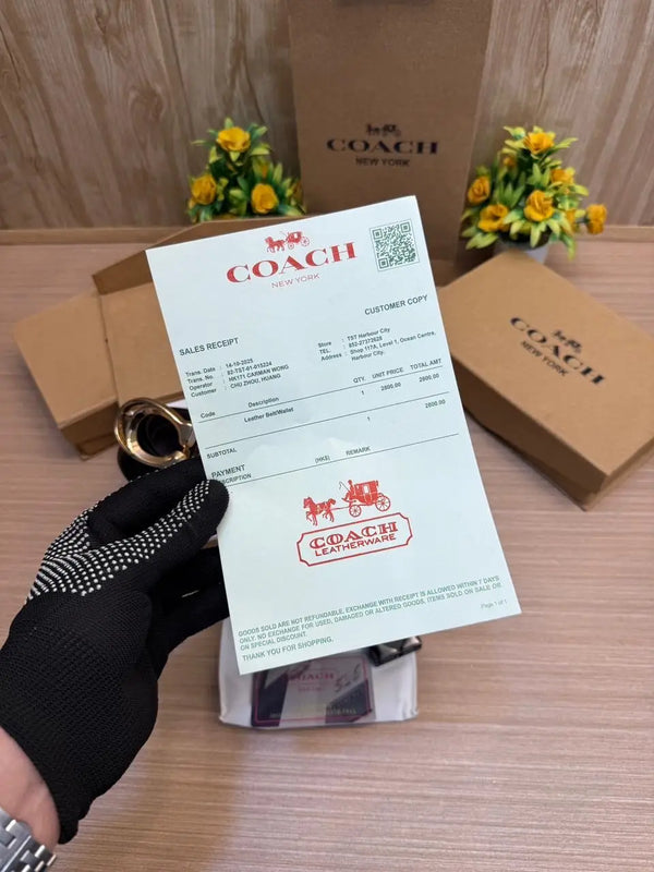 COACH_2_Buckle_Belt_&_wallet_Combo_C446