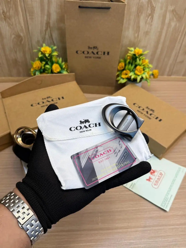 COACH_2_Buckle_Belt_&_wallet_Combo_C446