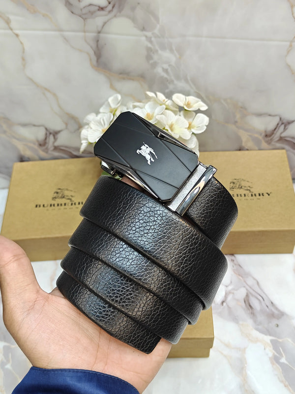 BB BURBERRY PREMIUM QUALITY AUTOLOCK BELT WITH OG BOX BB-716