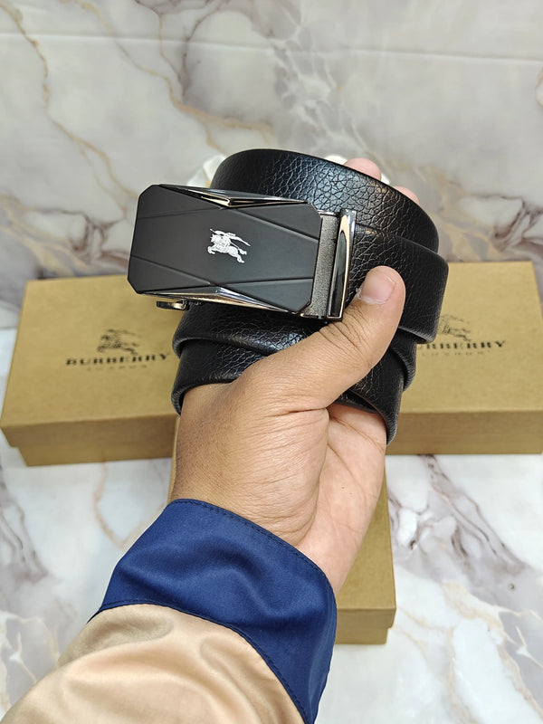 BB BURBERRY PREMIUM QUALITY AUTOLOCK BELT WITH OG BOX BB-716