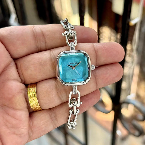 Tiffan_y & Co Silver Aqua Blue