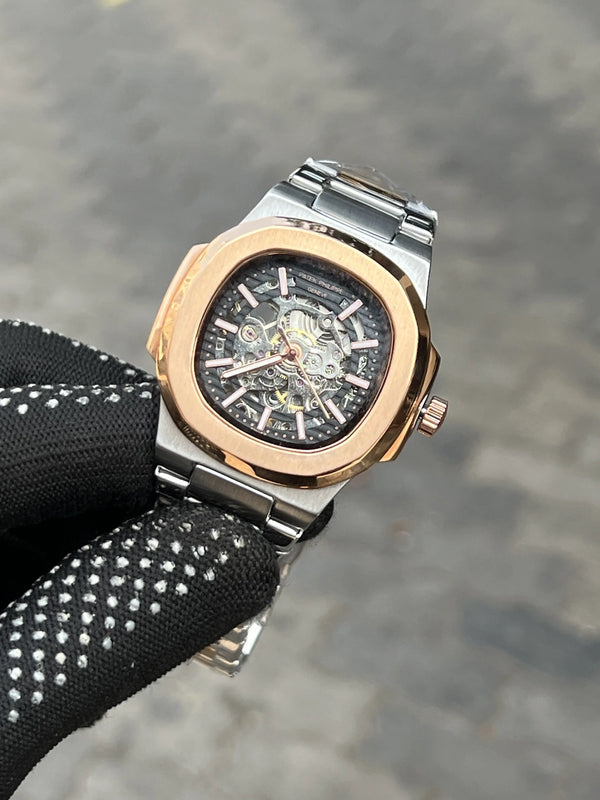 Pate_k Phillipe Automatic Two Tone Black