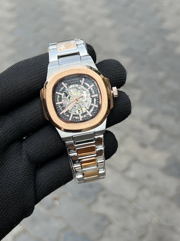Pate_k Phillipe Automatic Two Tone Black