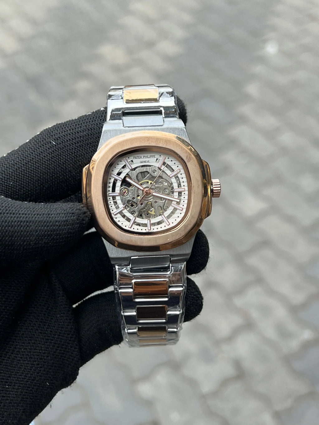 Pate_k Phillipe Two Tone White