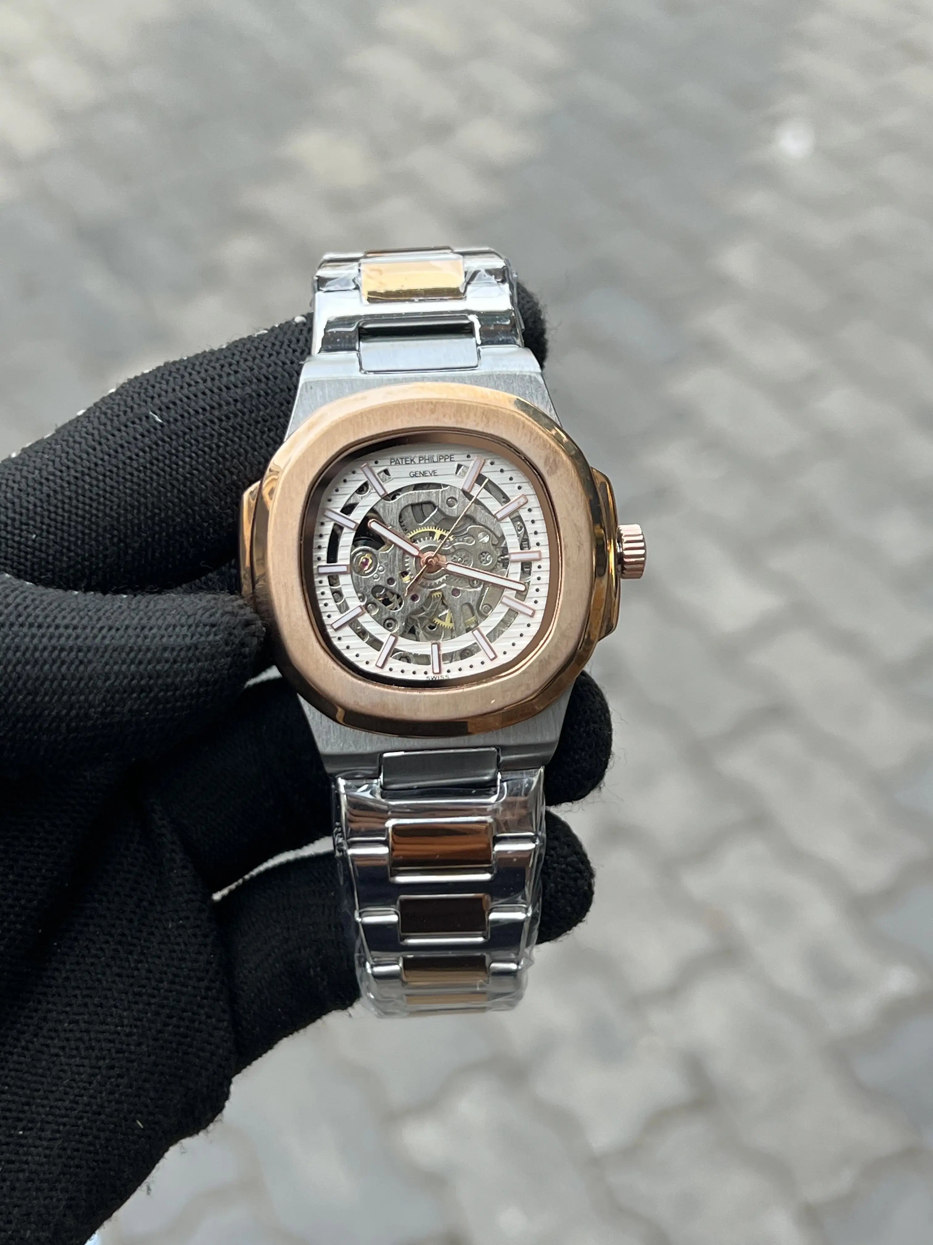 Pate_k Phillipe Two Tone White