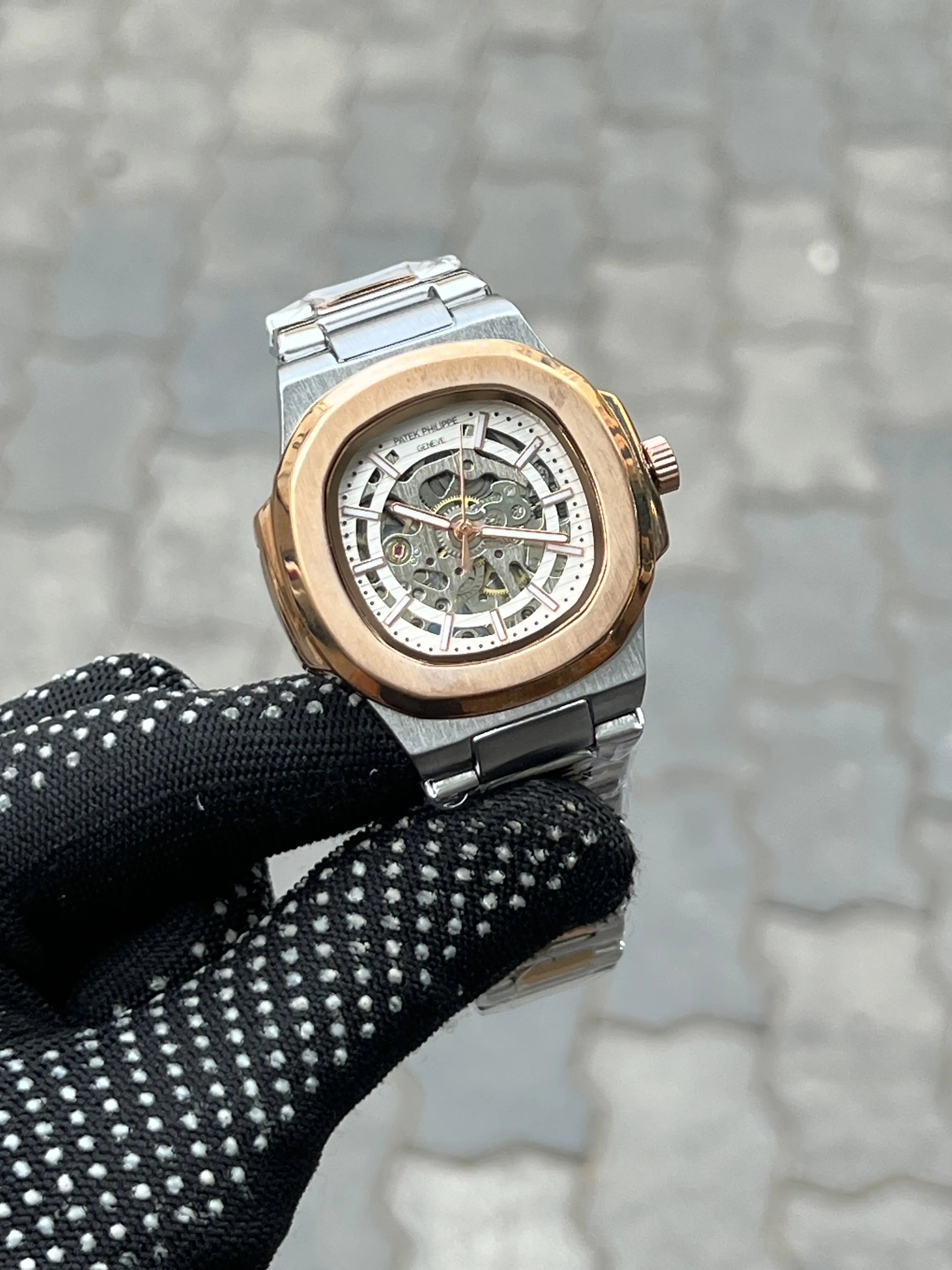 Pate_k Phillipe Two Tone White