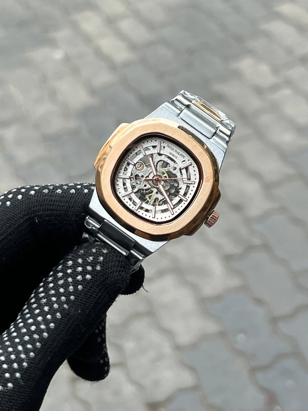 Pate_k Phillipe Two Tone White