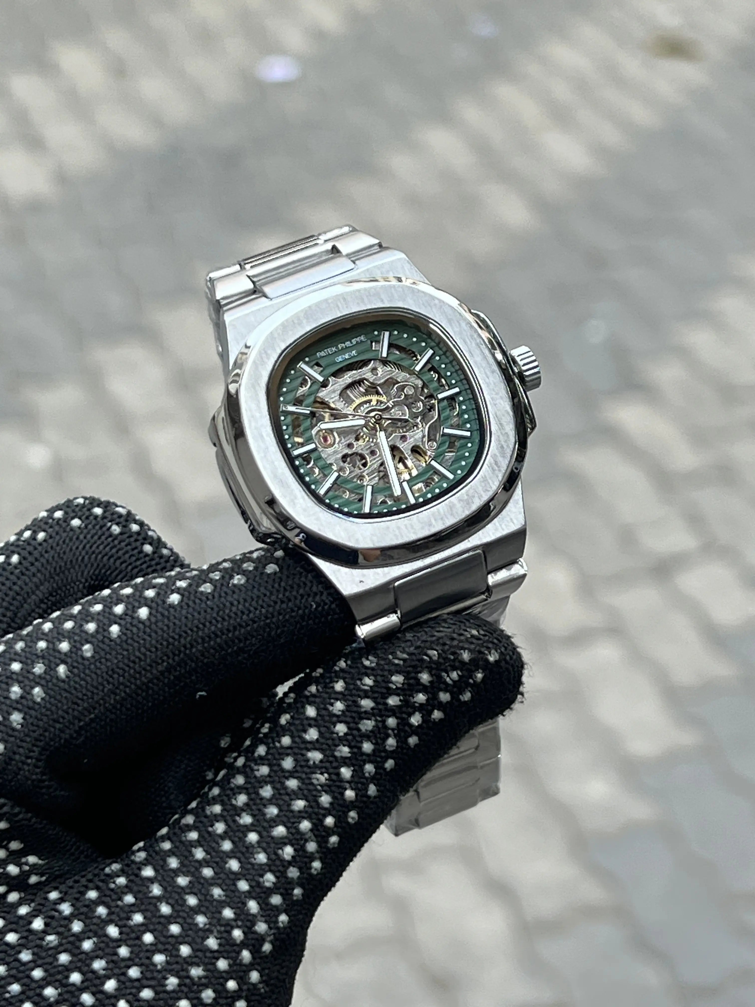 Pate_k Phillipe Silver Green