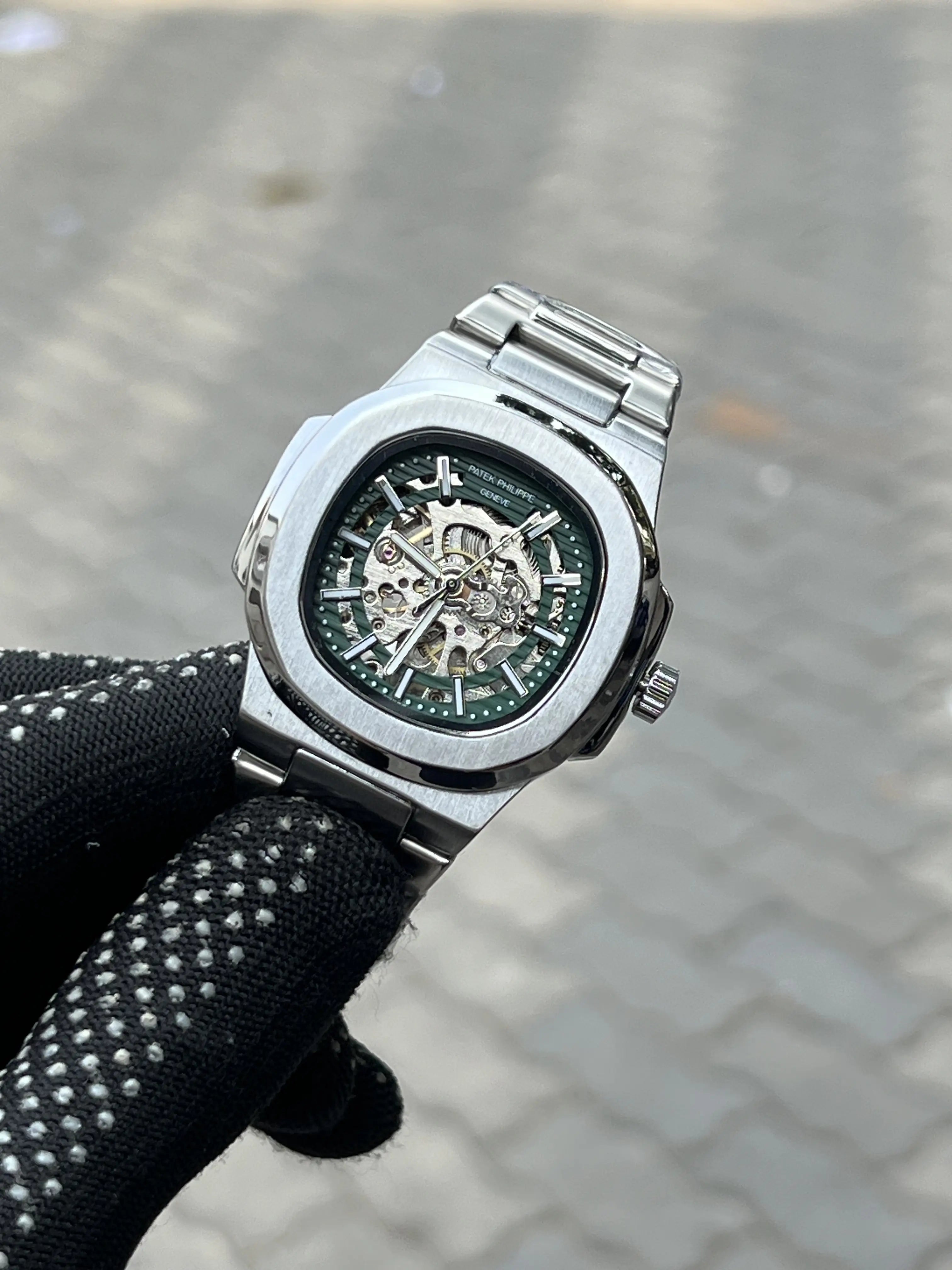 Pate_k Phillipe Silver Green