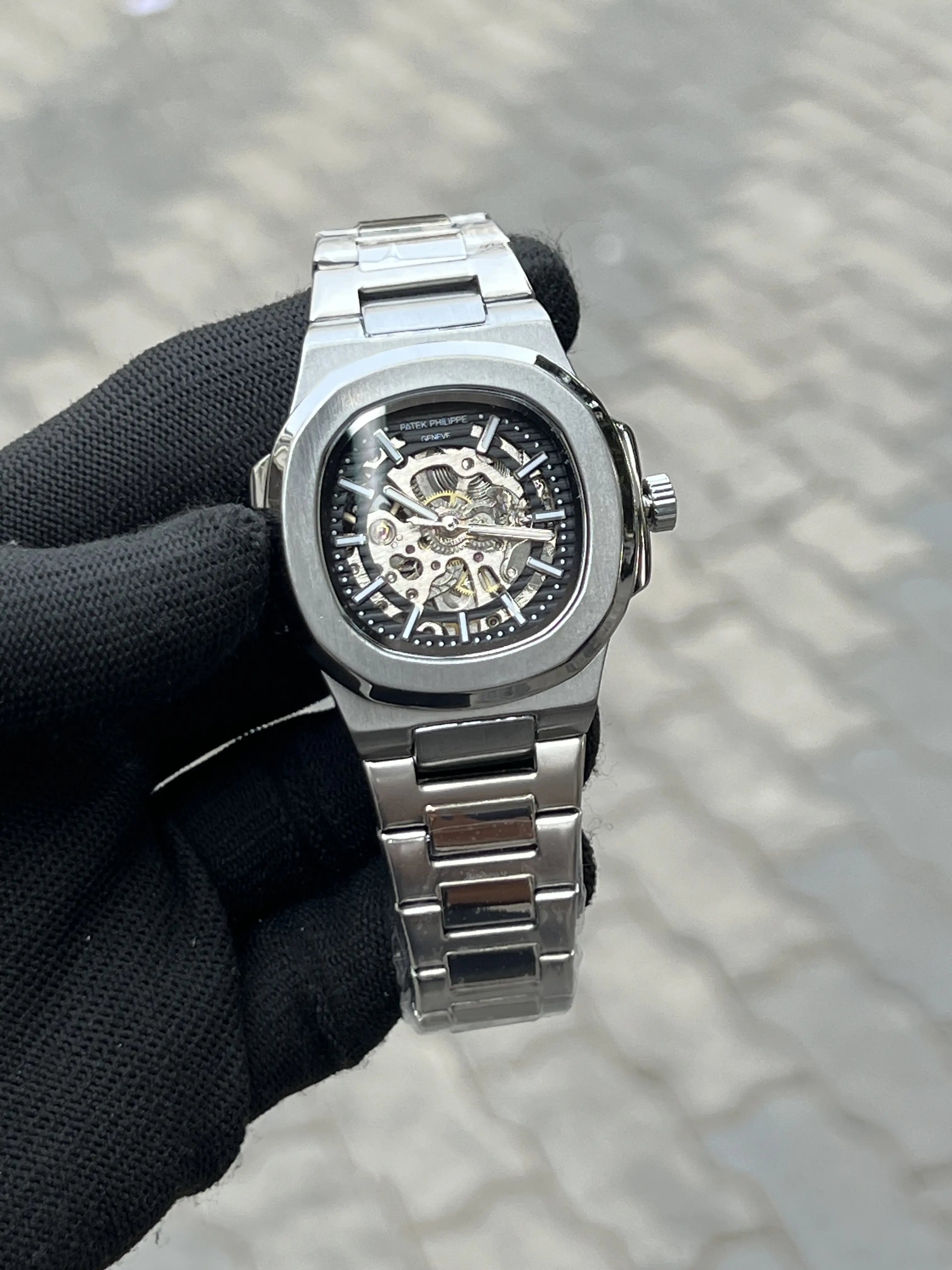 Pate_k Phillipe Silver Black