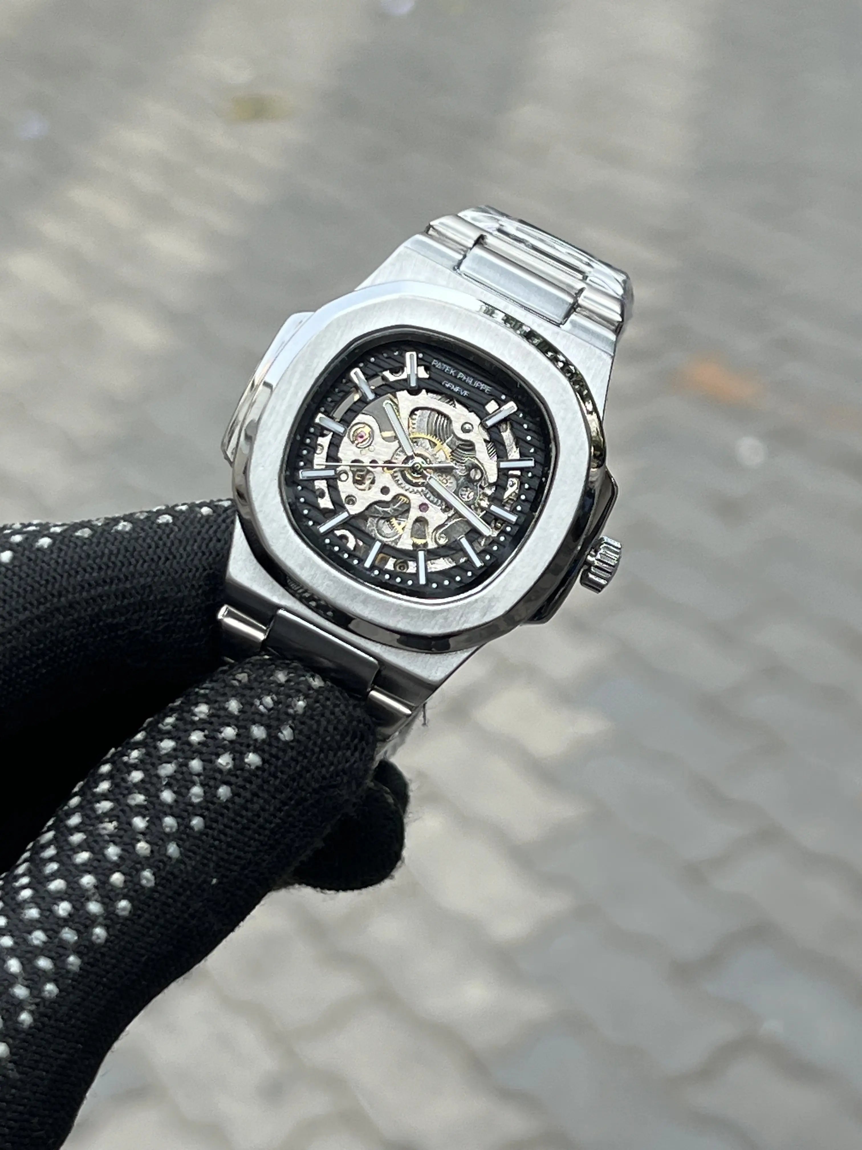 Pate_k Phillipe Silver Black