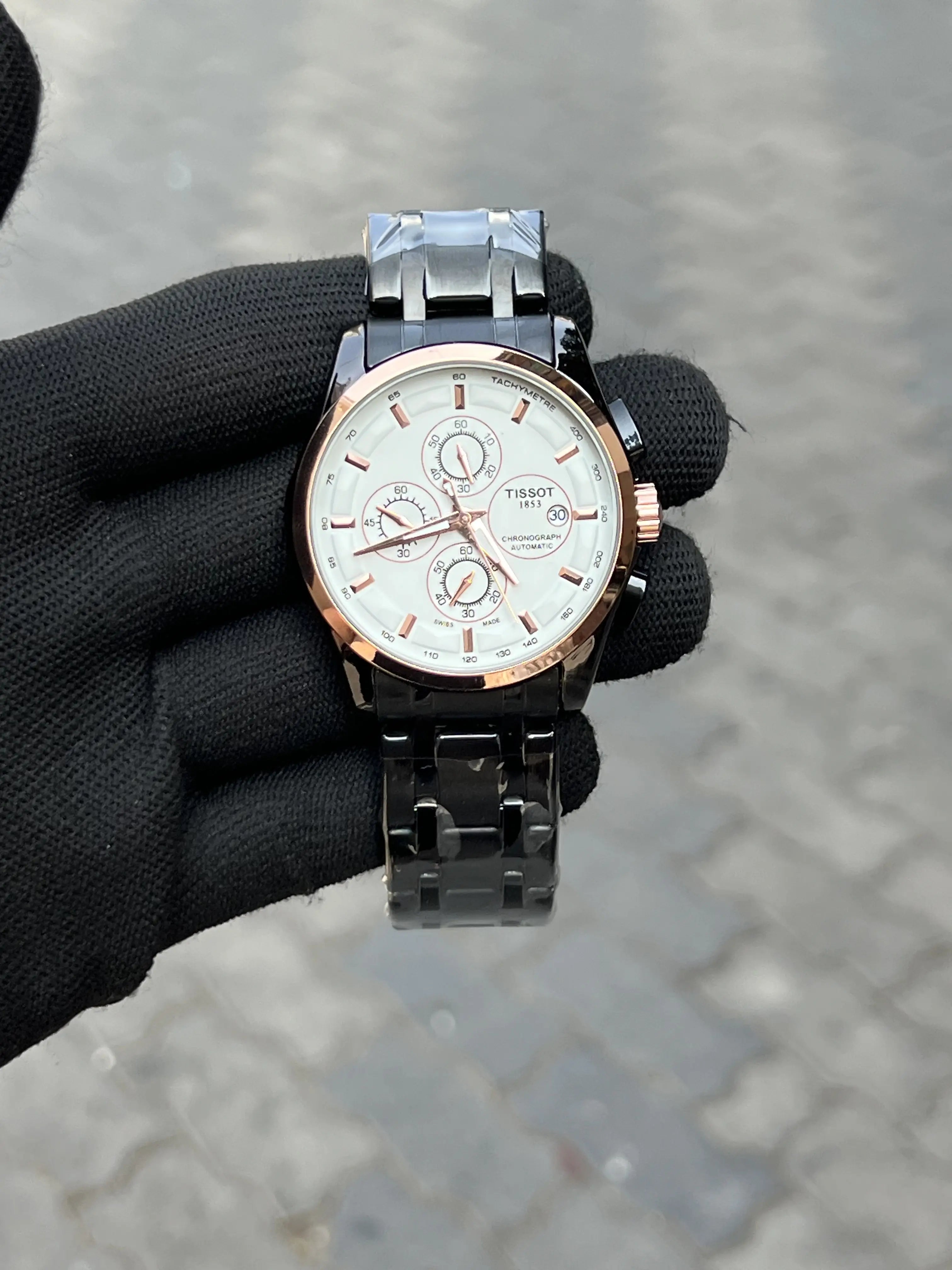 Tisso_t 1853 Chain Black Rose Gold White Secondary image