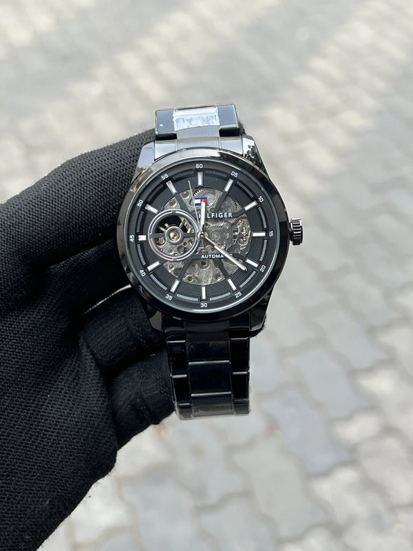 Tommy Hilfiger Black Automatic Chain