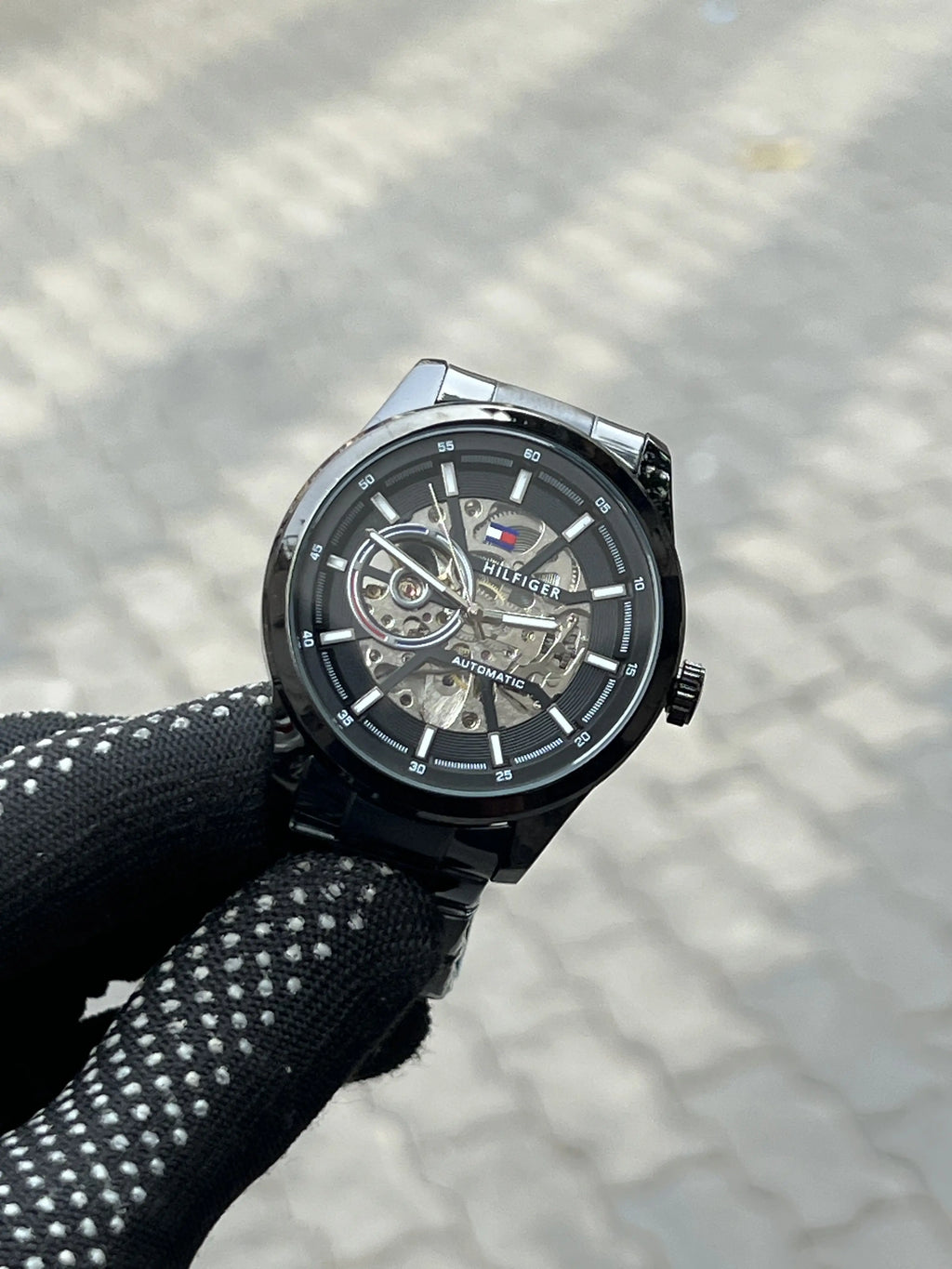 Tommy Hilfiger Black Automatic Chain