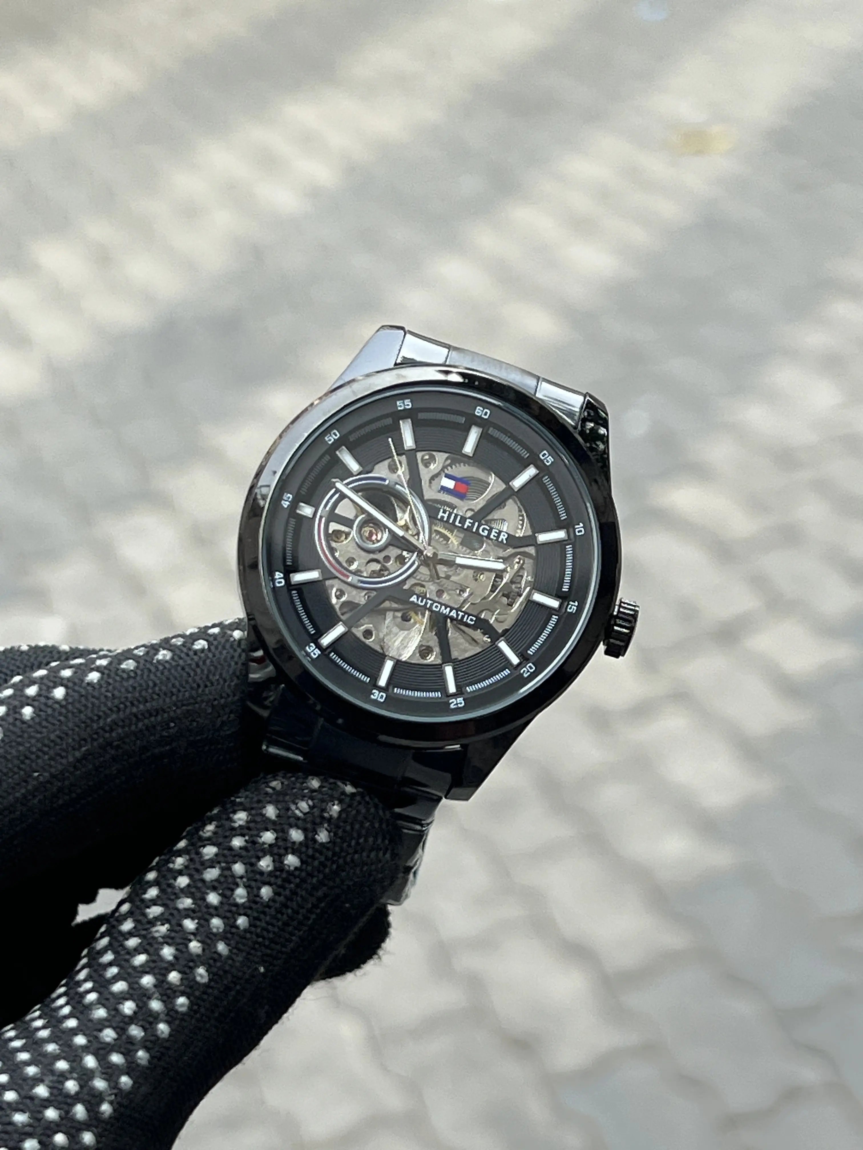 Tommy Hilfiger Black Automatic Chain
