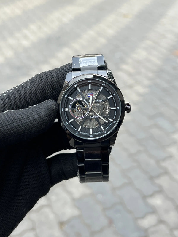 Tommy Hilfiger Black Automatic Chain