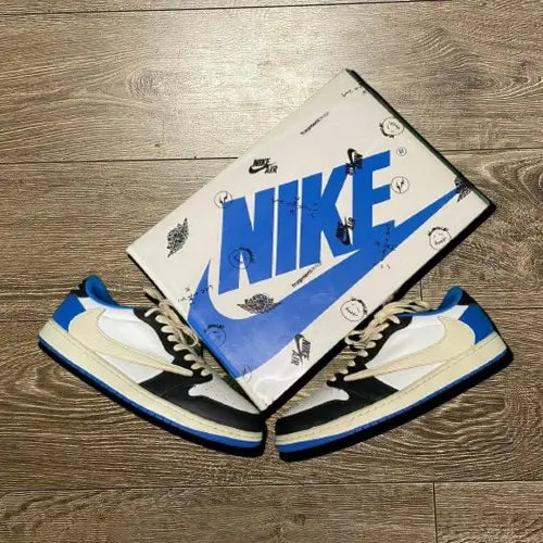 Nikee Air Jordan Retro 1 Low Fragment X Travis Scott WOMEN S (SEMI UA)With PLASTIC PACKING