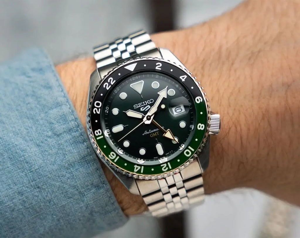 Seik o Sports Bi-Colour Green Premium Watch
