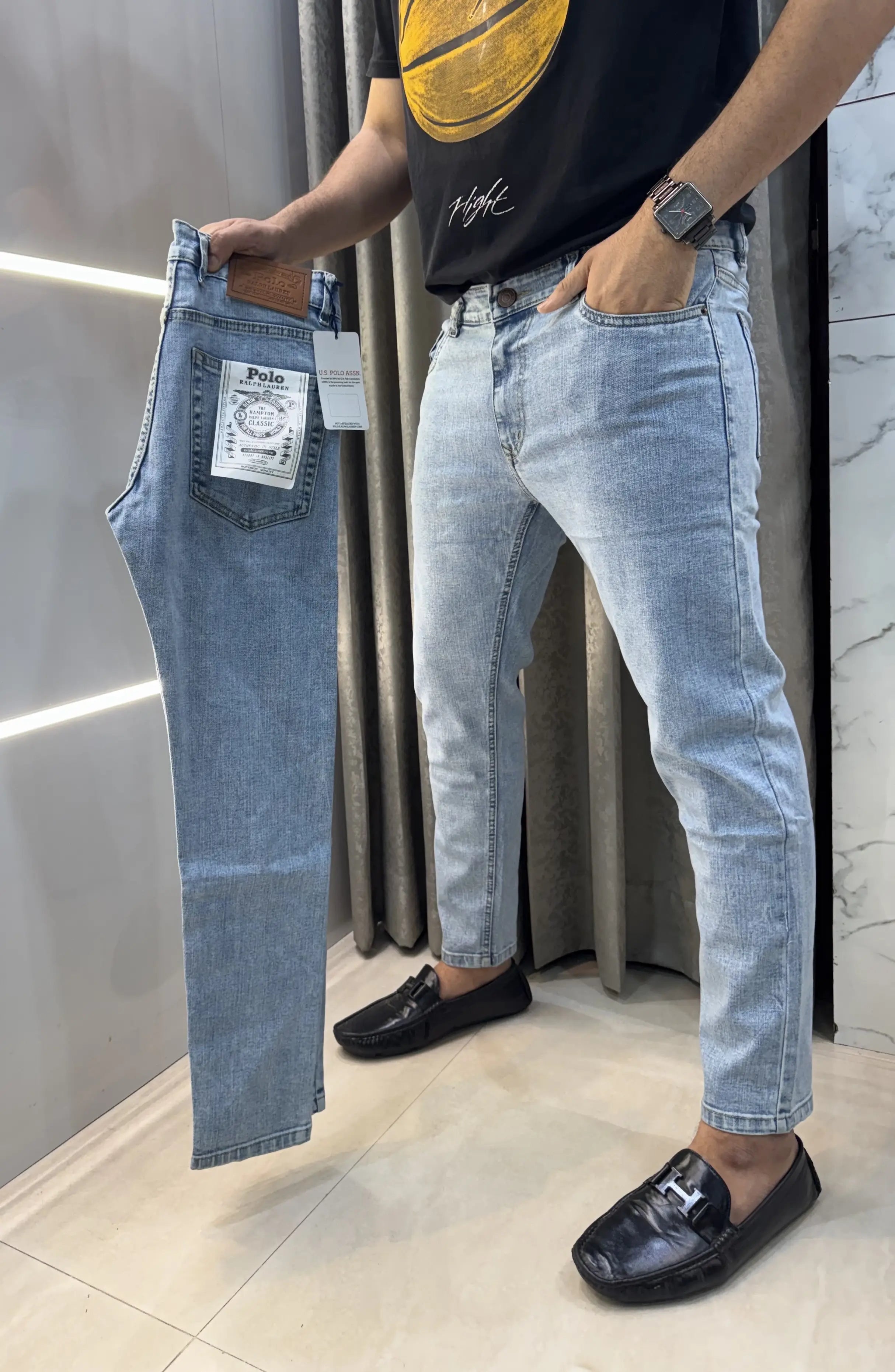 Ralph  Lauren Sky Blue Imported Classic Denim Secondary image