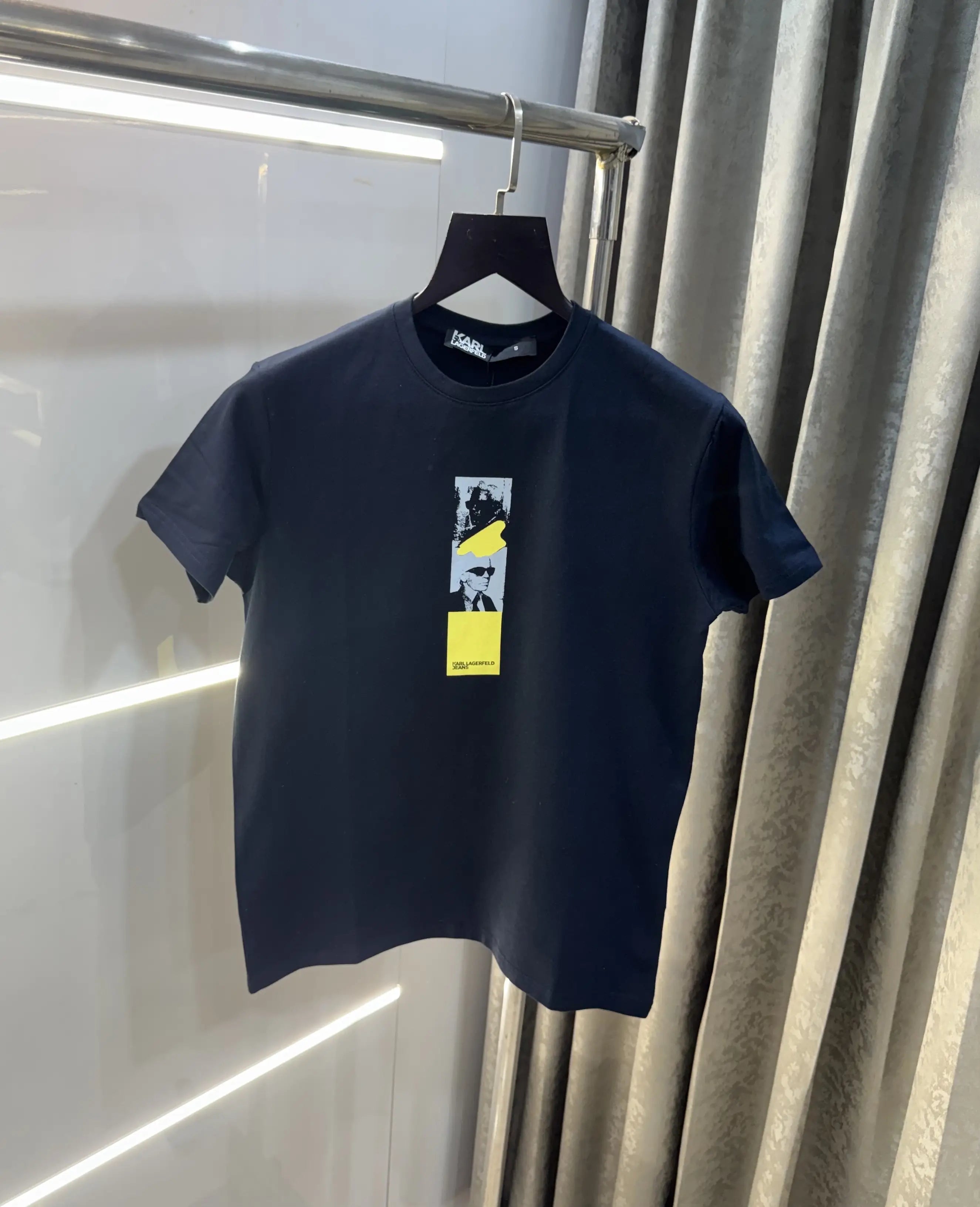 Karl Lagerfeld Navy Blue Logo Work Premium T-Shirt Main image