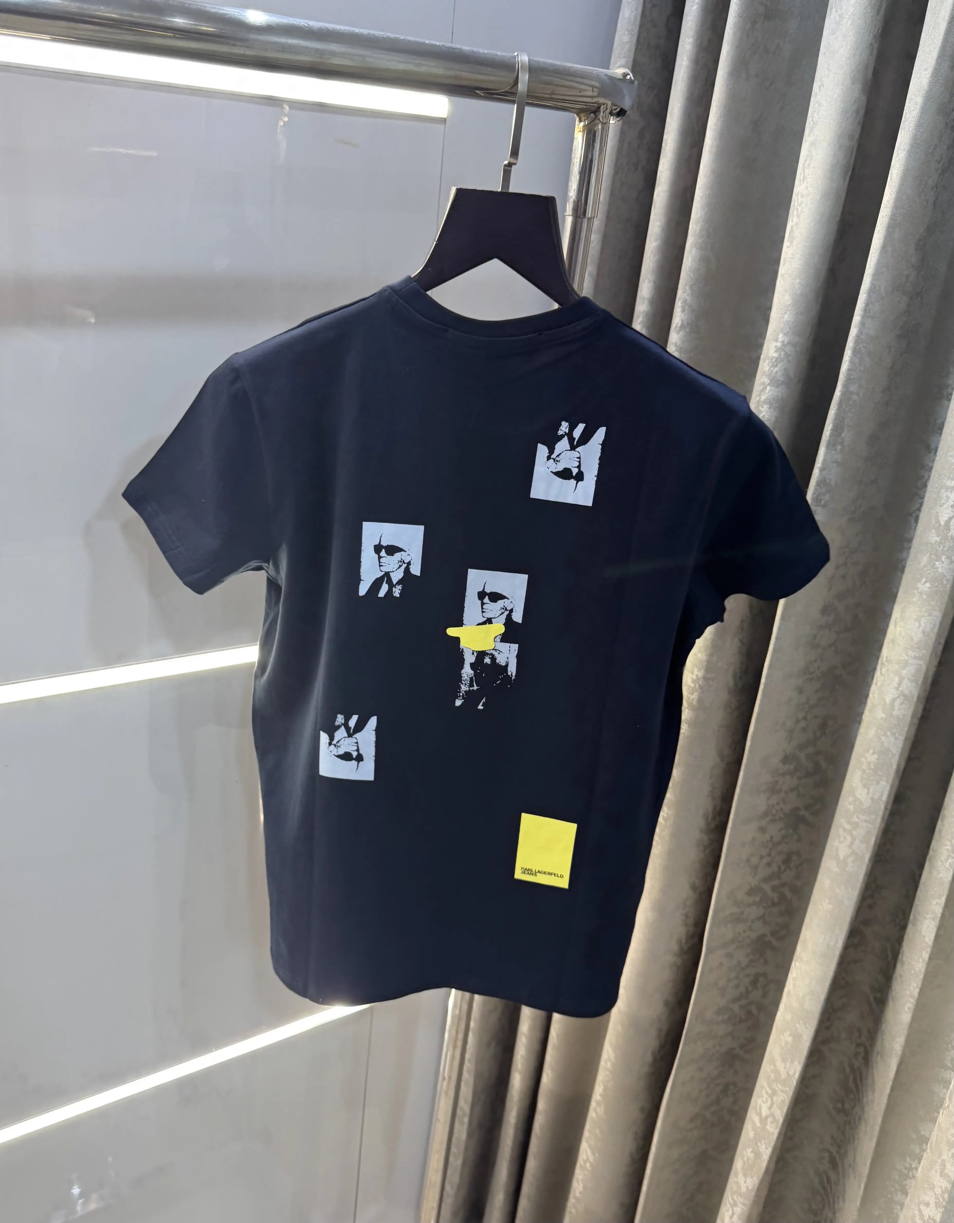 Karl Lagerfeld Navy Blue Logo Work Premium T-Shirt Secondary image