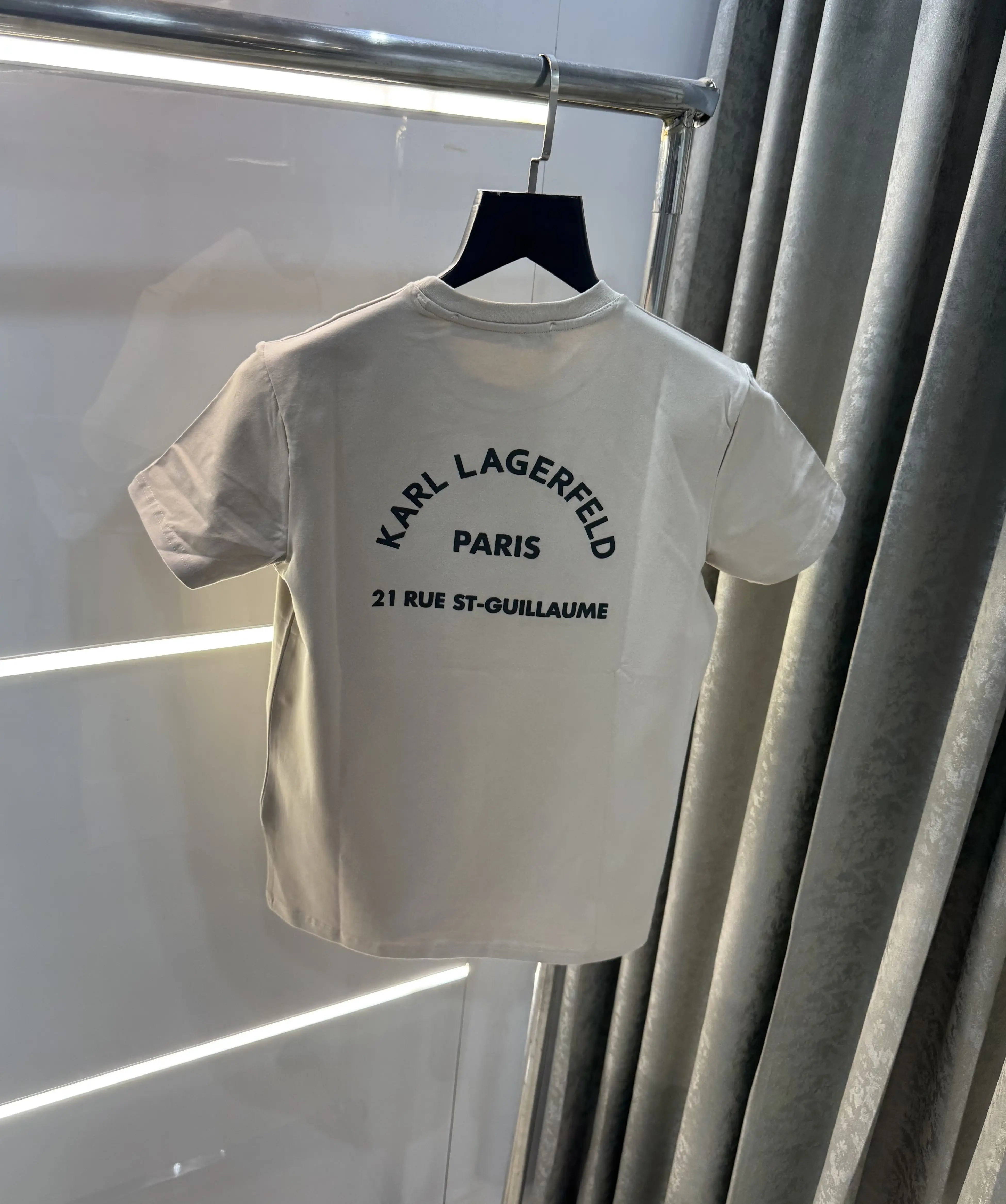Karl Lagerfeld Beige Logo Work Premium T-Shirt Main image