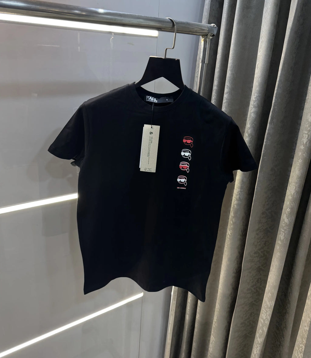 Karl Lagerfeld Black Logo Work Premium T-Shirt