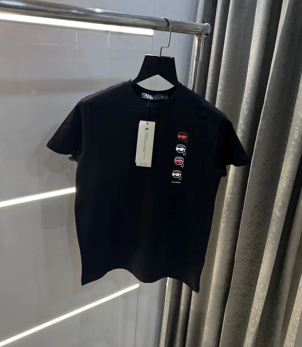 Karl Lagerfeld Black Logo Work Premium T-Shirt