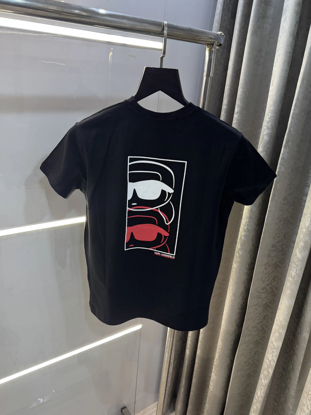 Karl Lagerfeld Black Logo Work Premium T-Shirt