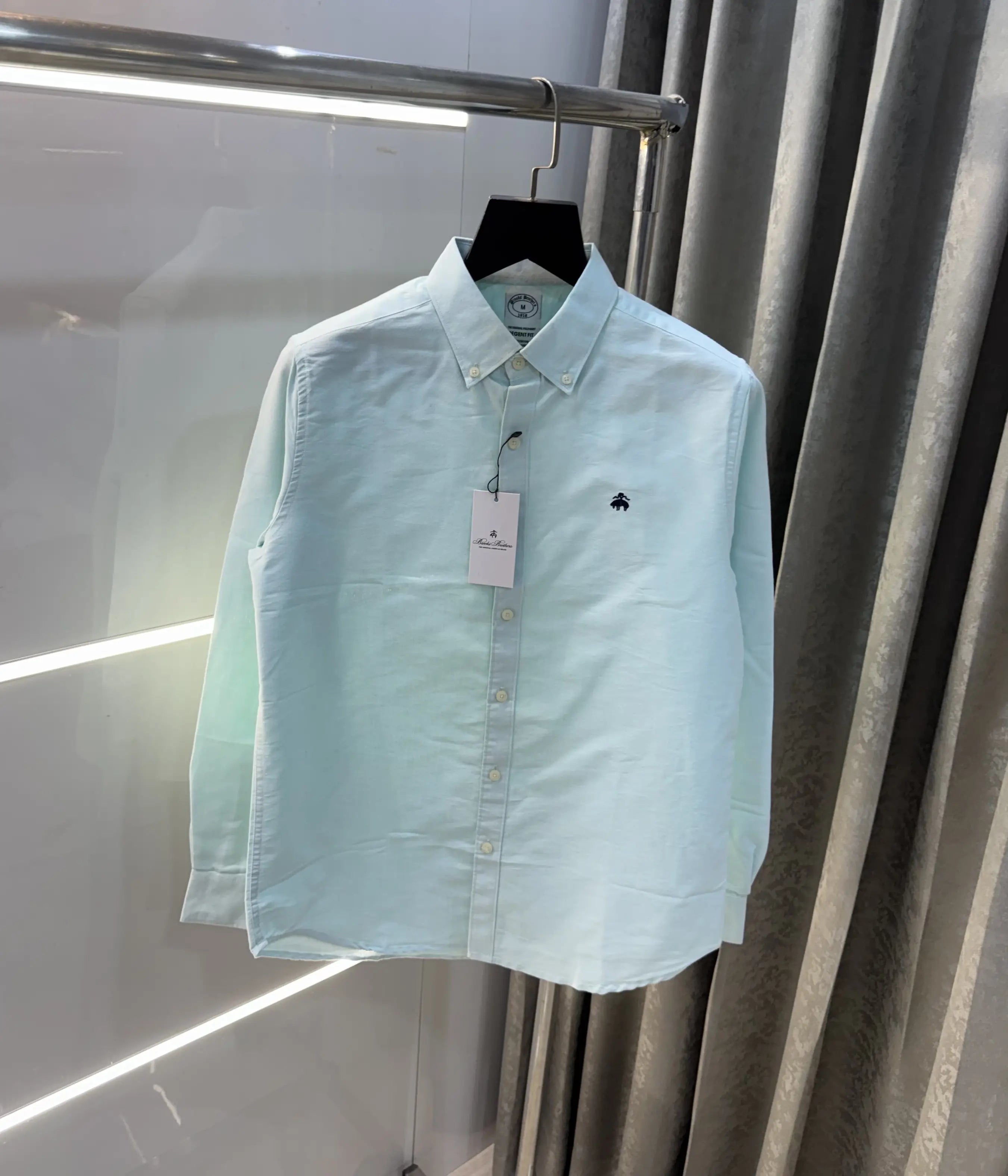 Brooks Brother Aqua Green Oxford Premium Shirt Secondary image