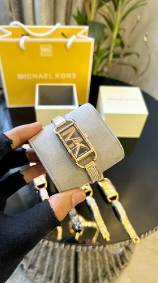Michael Kors womens rosegold black