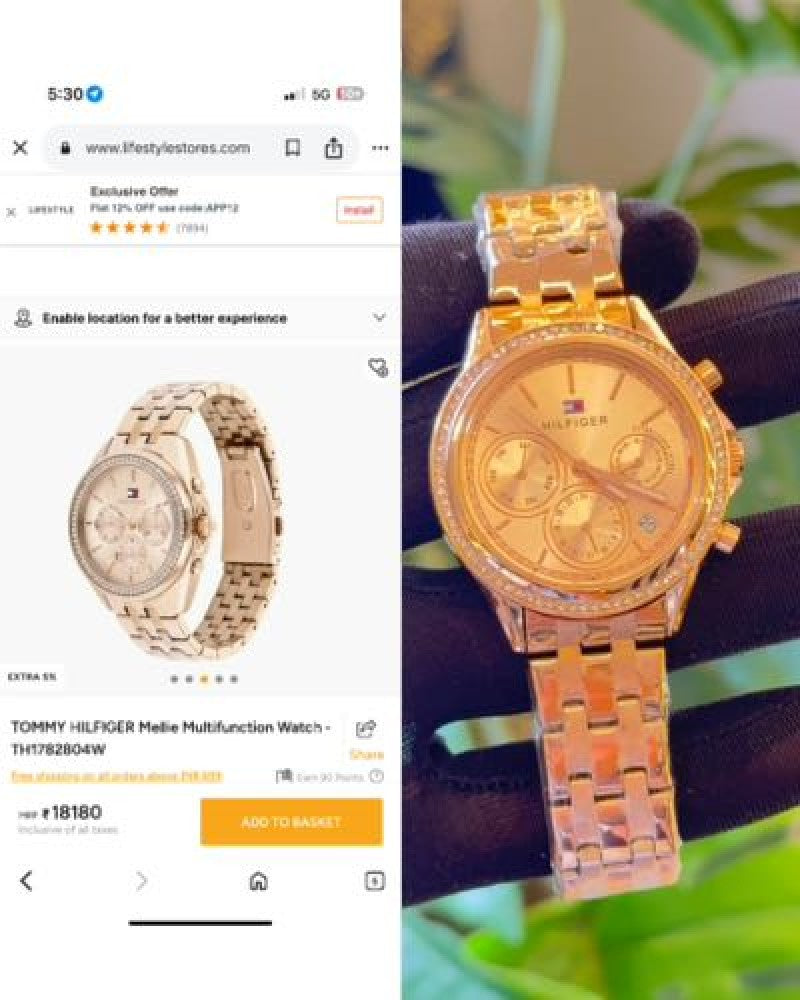 Tommy Hilfiger chronograph for her Main image