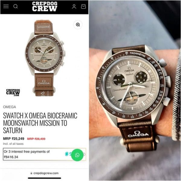 Omega Speedmaster Swatch Saturn