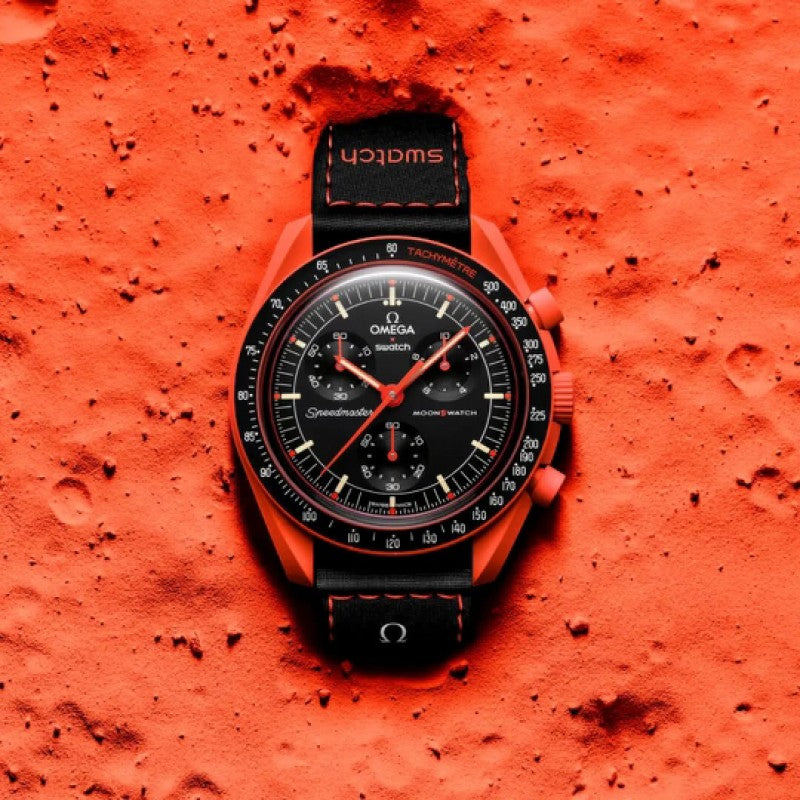 Omega Speedmaster Swatch Earth Lava