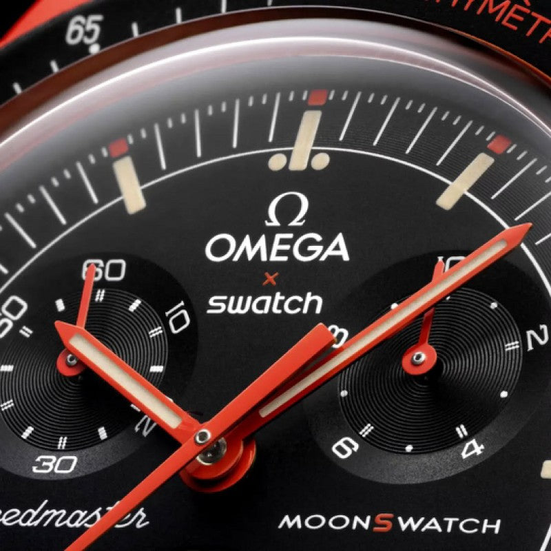 Omega Speedmaster Swatch Earth Lava