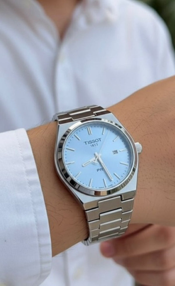 TISSOT PRX ice blue