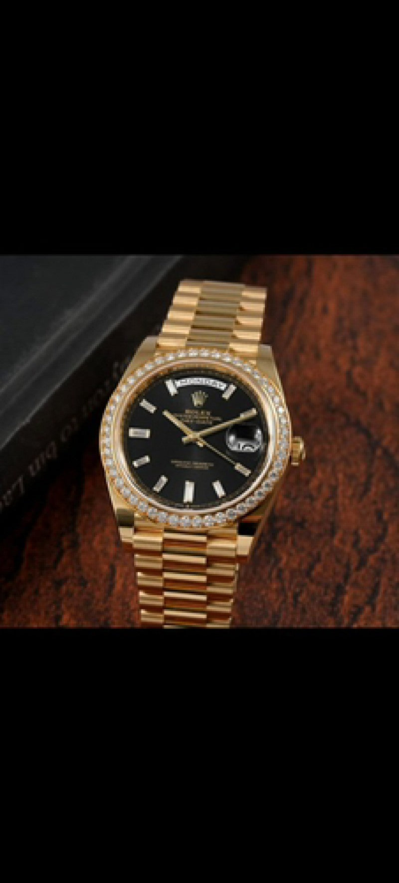 Rolex Day Date Diamond Gold/Black d