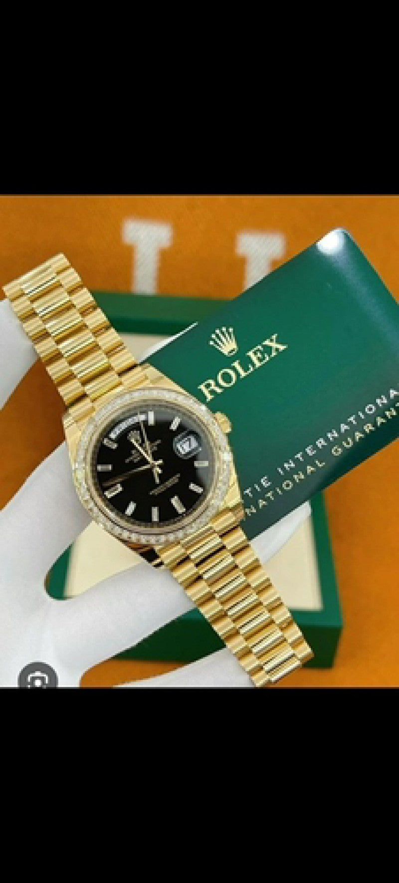 Rolex Day Date Diamond Gold/Black d